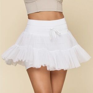 PopFlex Pirouette Skort - Cool White